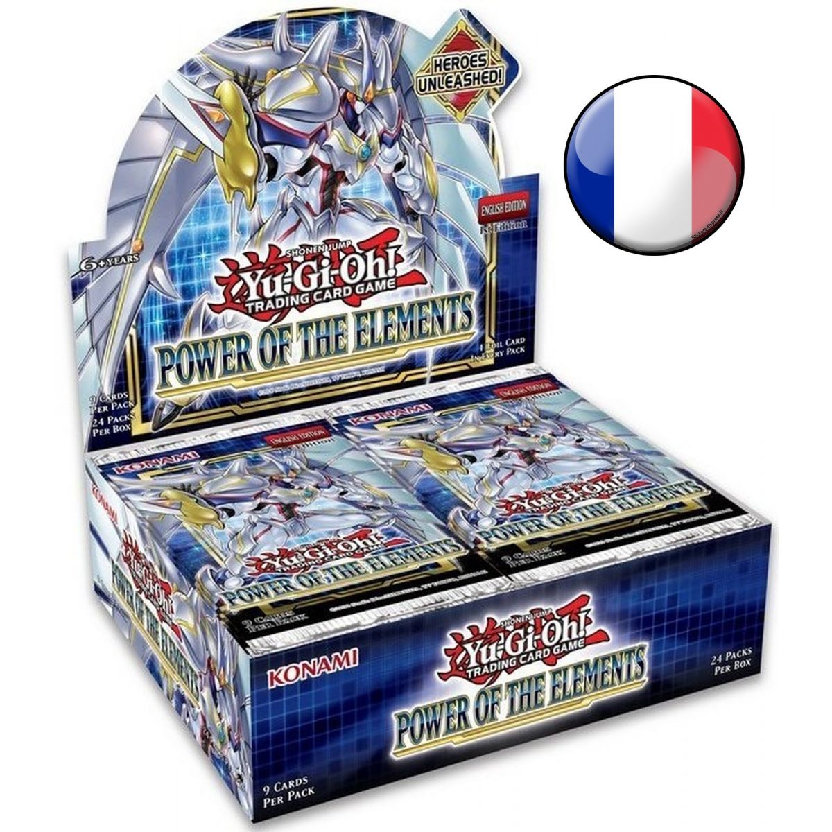 Yu Gi Oh! - Display - Box of 24 Boosters - The Power of the Elements - FR