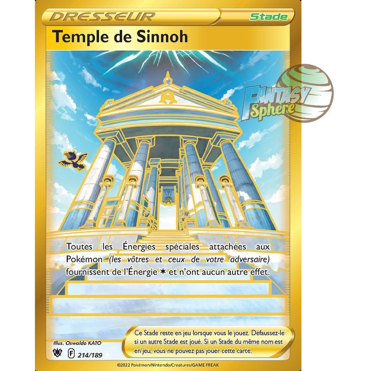 Item Temple de Sinnoh - Secret Rare 214/189 - Epee et Bouclier Astres Radieux