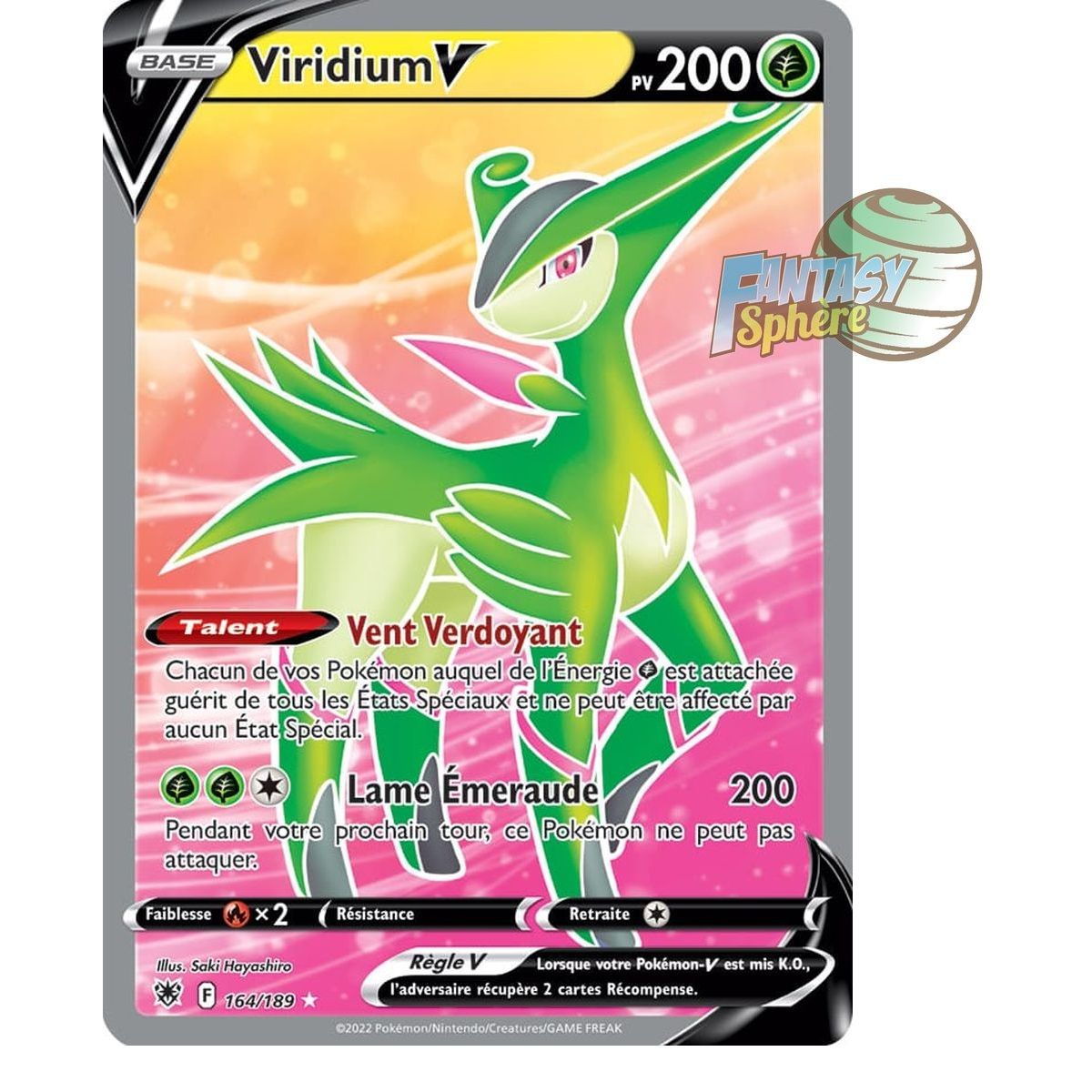 Item Viridium V - Full Art Ultra Rare 164/189 - Sword and Shield Radiant Stars