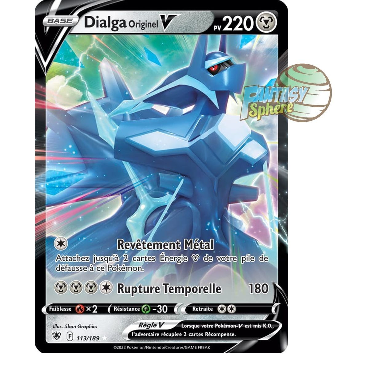 Dialga Original V - Ultra Rare 113/189 - Sword and Shield Radiant Stars