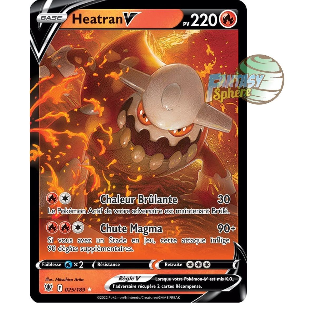 Item Heatran V - Ultra Rare 25/189 - Sword and Shield Radiant Stars