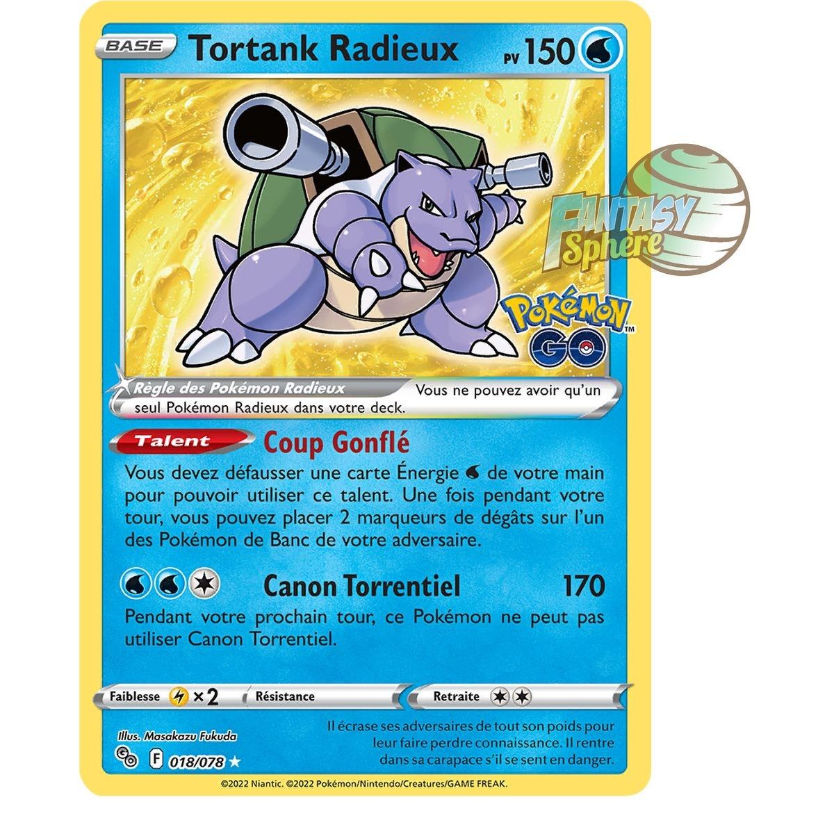 Item Radiant Tortank - Radiant Rare 18/78 - Pokemon Go Sword and Shield