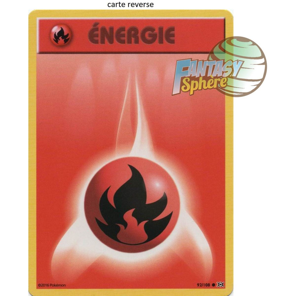 Item Fire Energy - Reverse 92/108 - XY 12 Evolutions