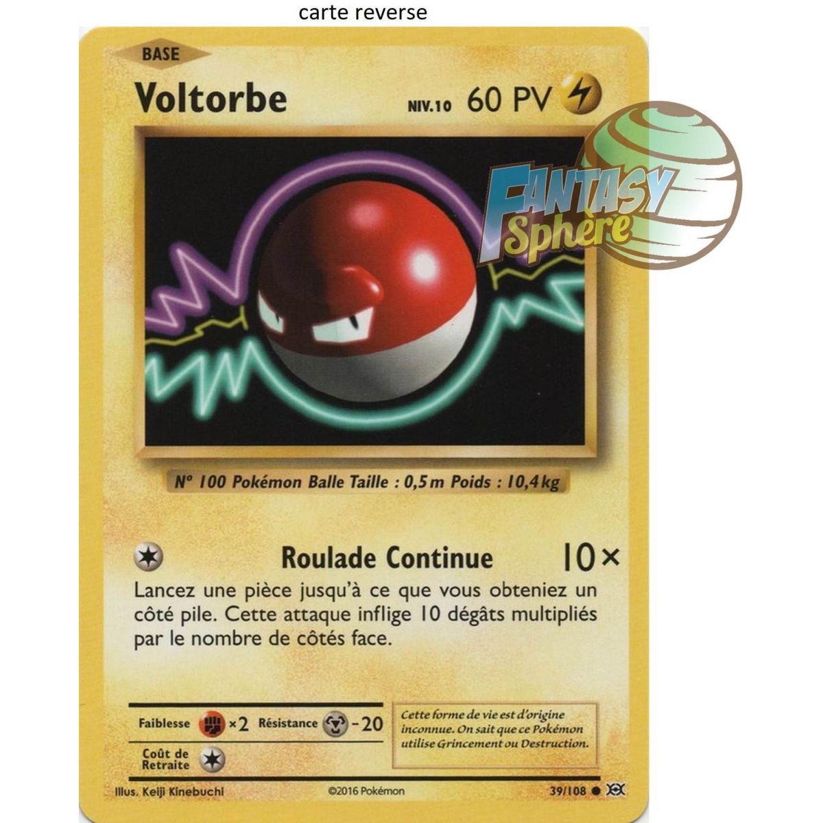 Voltorb - Reverse 39/108 - XY 12 Evolutions