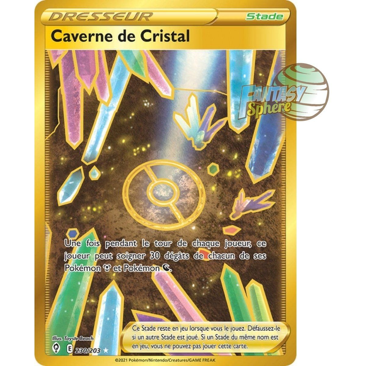 Item Crystal Cavern - Secret Rare 230/203 - Celeste Evolution Sword and Shield