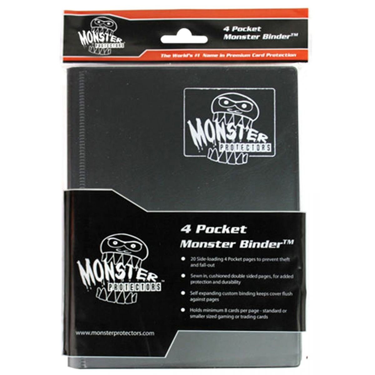 Monster - Binder - 4-Pocket Matte Black - Matte Black - 160 Slots