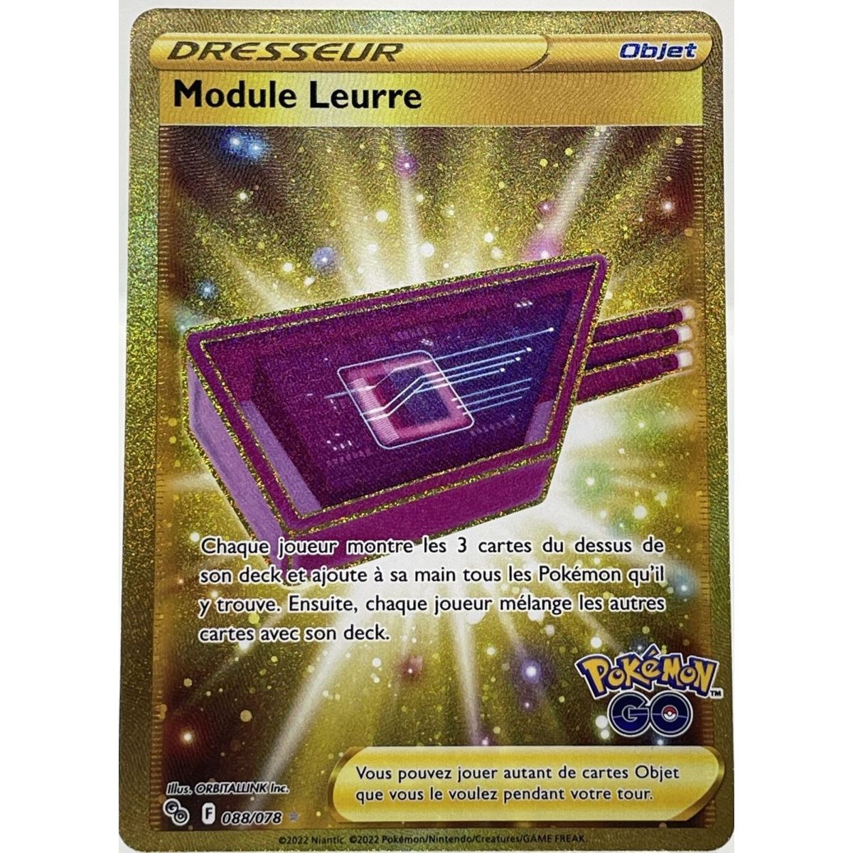 Pokémon - Lure Module Full Art - Pokémon Go 088/078 - Gold Secret Rare