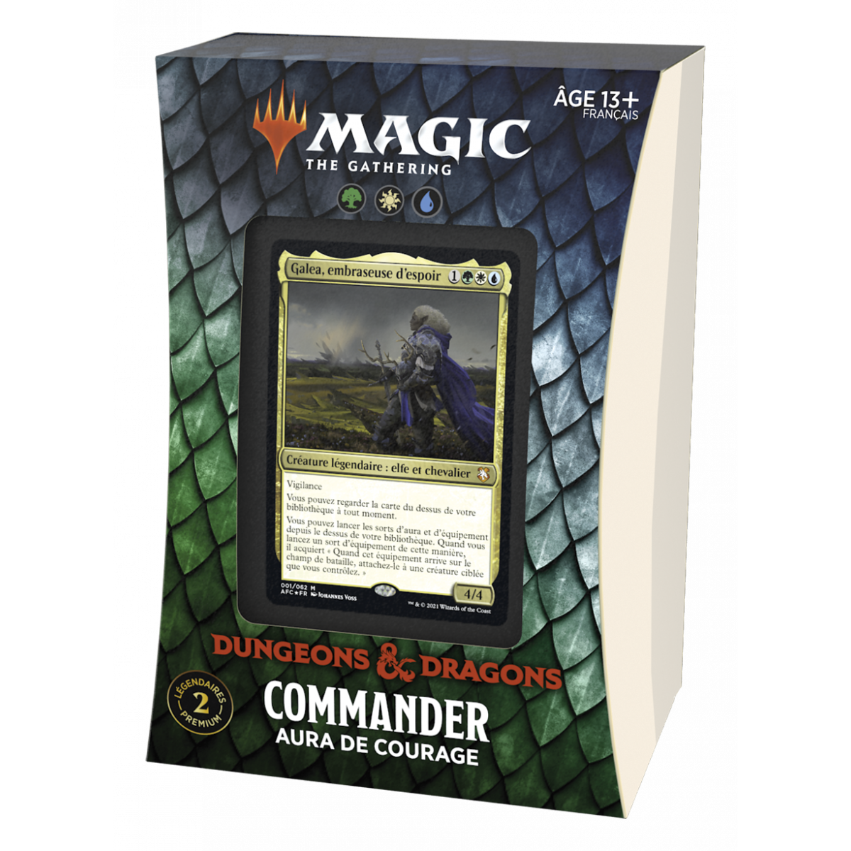 MTG - Deck Commander - Forgotten Realms: Adventures in the Forgotten Realms - Aura of Courage - FR