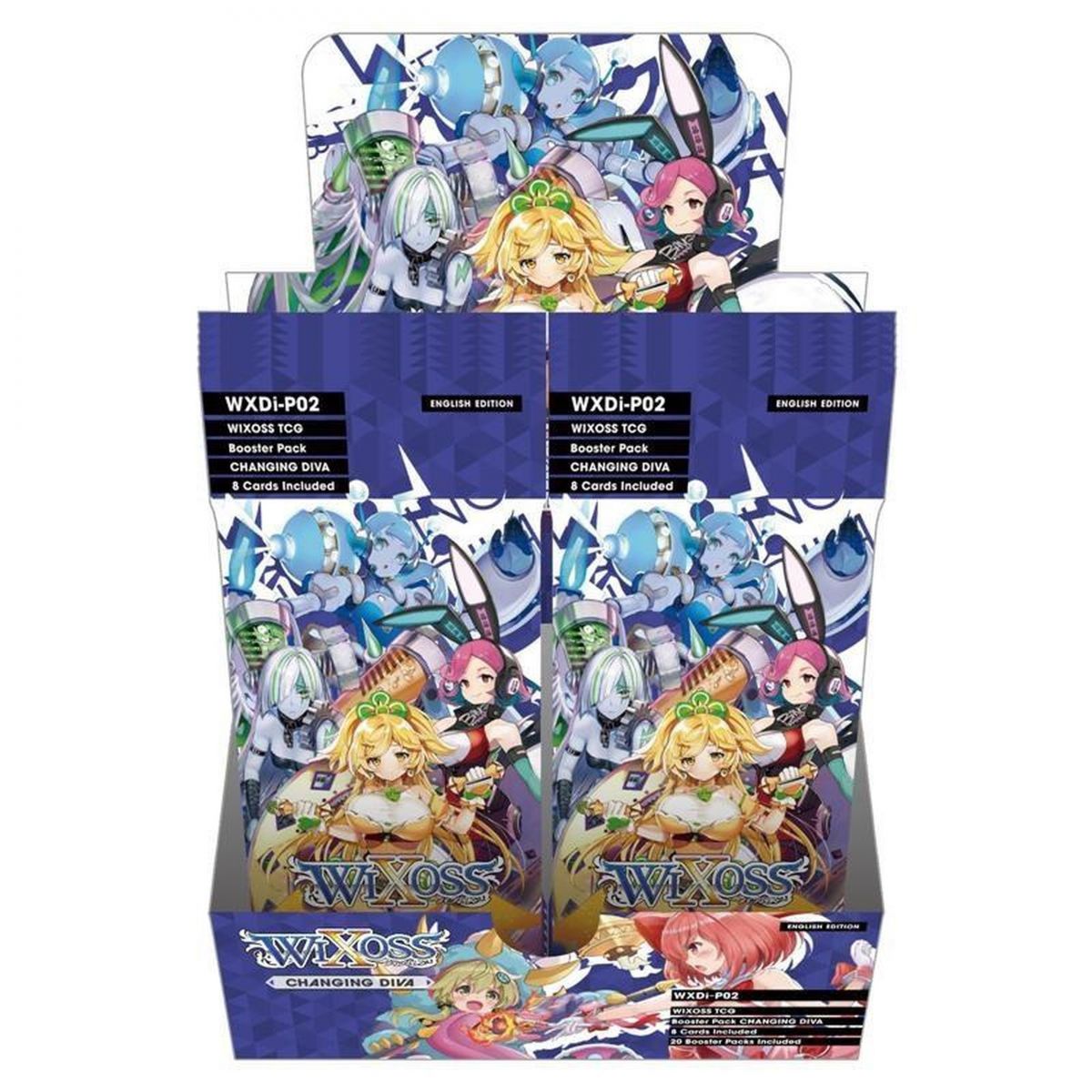 WIXOSS - Display - Box of 20 Boosters - P02 Changing Diva - EN