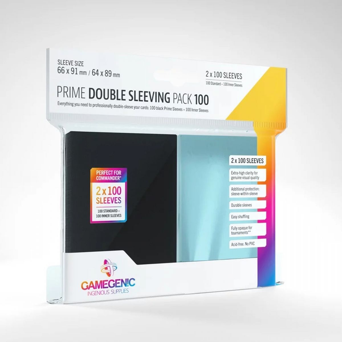 Gamegenic - Card Sleeves - Standard - Prime Double Sleeving Pack (200)