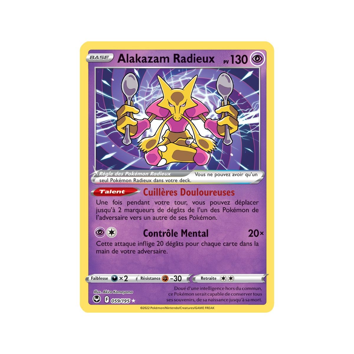 Radiant Alakazam - Radiant Rare 59/195 - Sword and Shield 12 Silver Storm