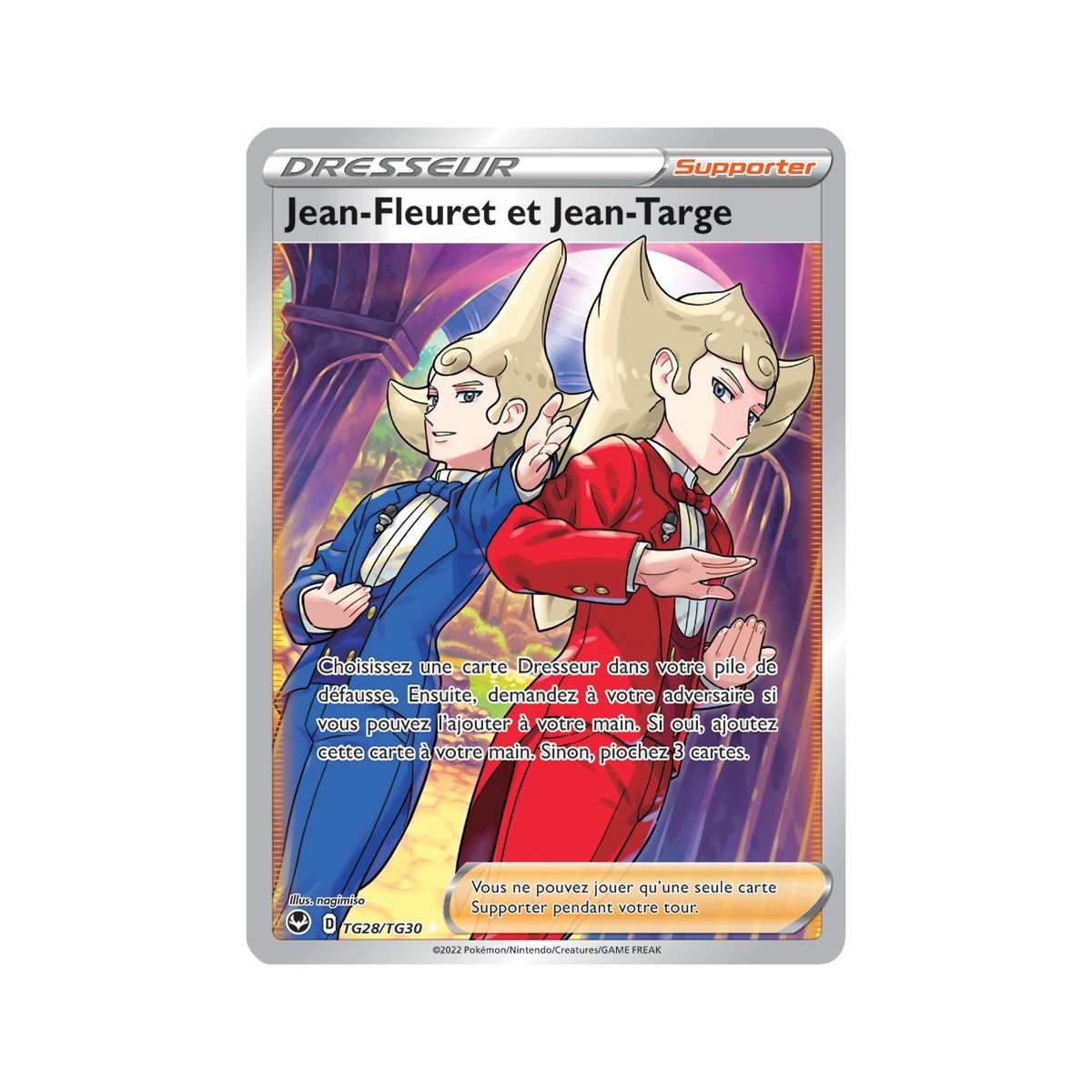 Jean-Fleuret and Jean-Targe - Full Art Ultra Rare TG28/TG30 - Sword and Shield 12 Silver Tempete