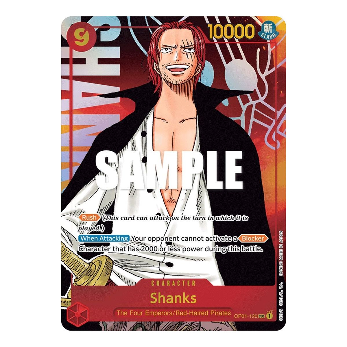 Item Shanks - SEC Parallel OP01-120 - OP01 Romance Dawn