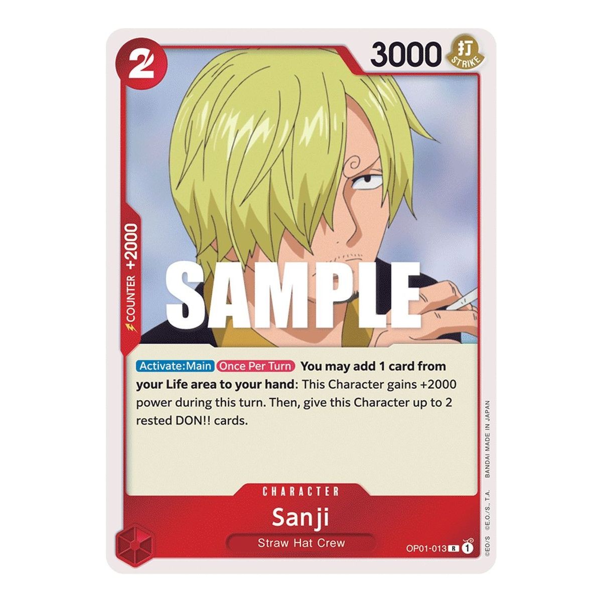 Item Sanji - R OP01-013 - OP01 Romance Dawn