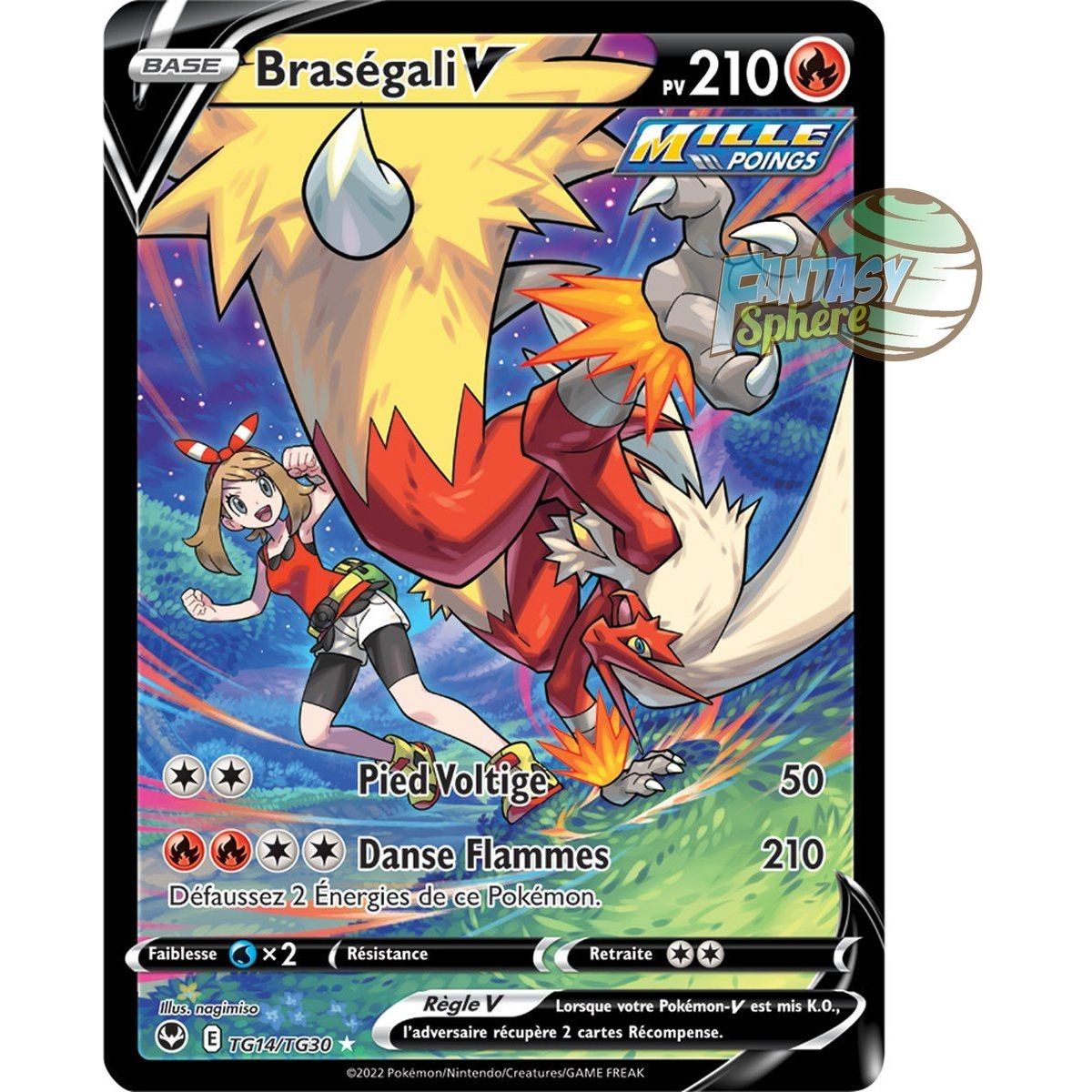 Item Braségali V - Full Art Ultra Rare TG14/TG30 - Sword and Shield 12 Silver Storm