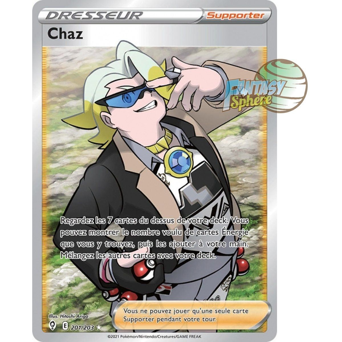 Item Chaz - Full Art Ultra Rare 201/203 - Sword and Shield 7 Evolution Celeste