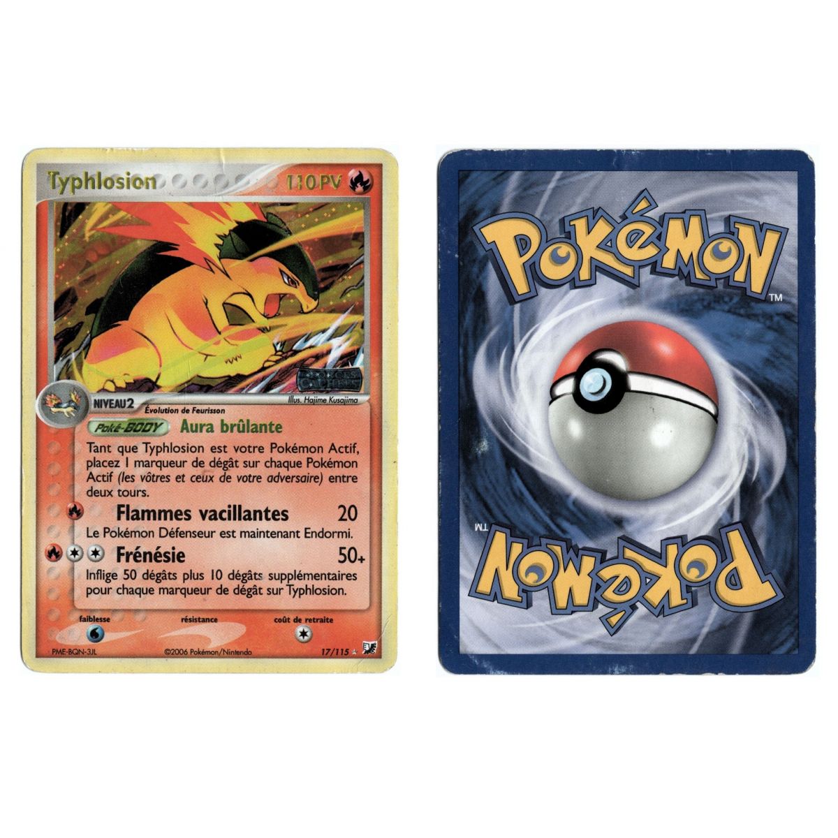 Typhlosion 17/115 EX Hidden Forces Holo Unlimited French View Scan