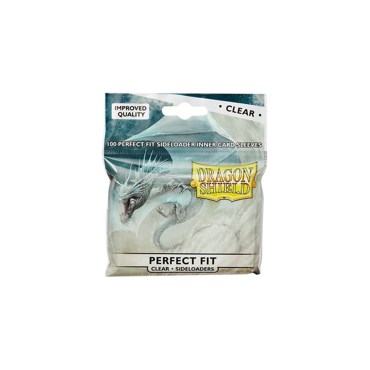 Item Dragon Shield - Standard Size - Card Sleeves - Perfect Fit Sideloading - Clear (100)
