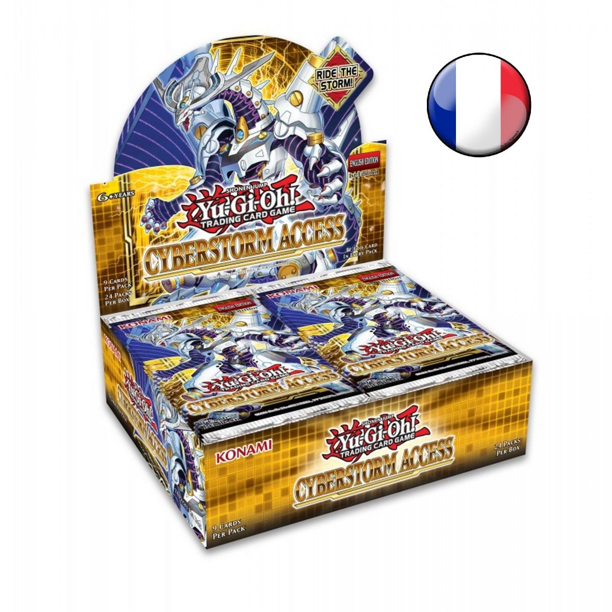 Yu Gi Oh! - Display - Box of 24 Boosters - Access to the Cyber-Storm - FR