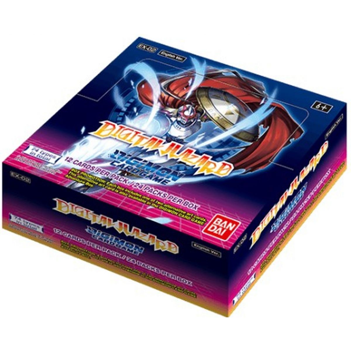 Digimon - Display - Box of 24 Boosters - EX02 Digital Hazard - EN