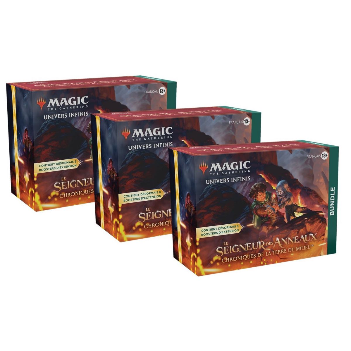 Magic The Gathering - Lot of 3 Bundle - Fat Pack - The Lord of the Rings: Chronicles of Middle-earth - FR