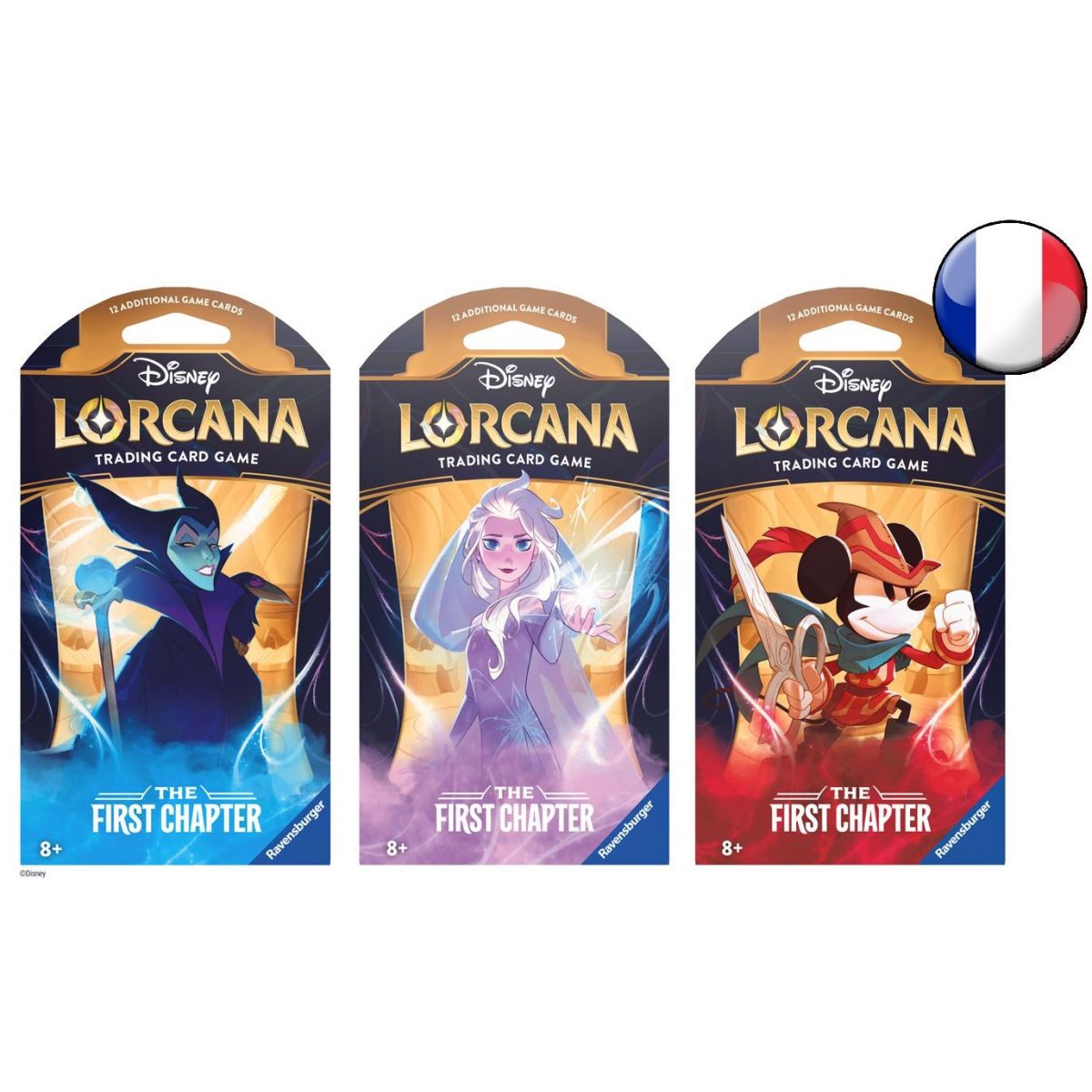 Disney Lorcana - Artset of 3 Boosters in Case - First Chapter - FR