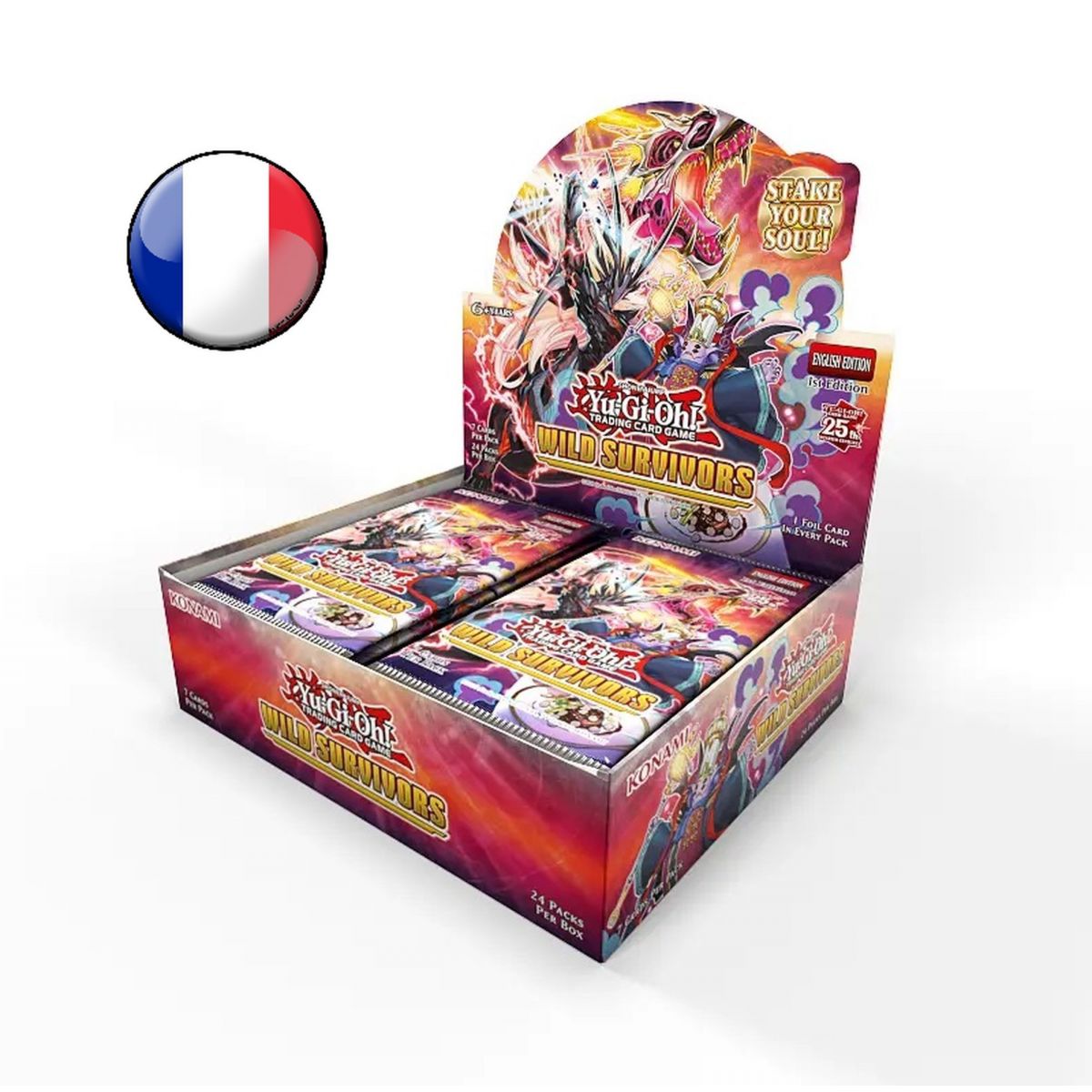 Yu Gi Oh! - Display - Box of 24 Boosters - Wild Survivors - FR