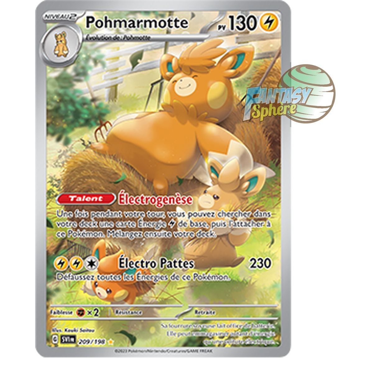 Item Pohmarmotte - Rare Illustration 209/198 - Scarlet and Violet