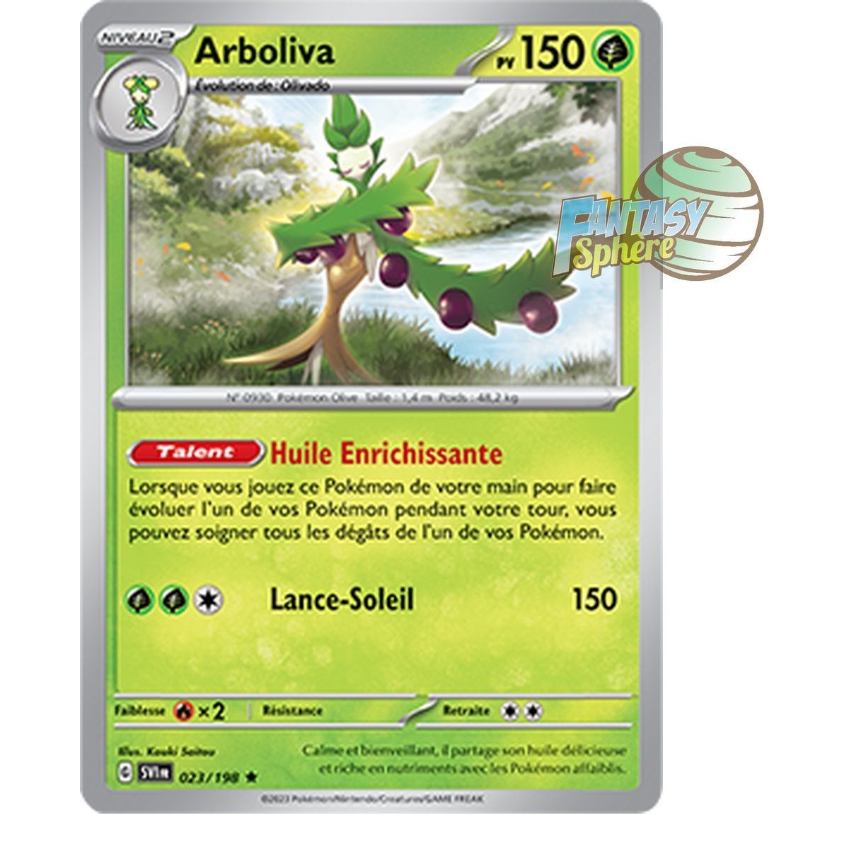 Arboliva - Holo Rare 23/198 - Scarlet and Violet