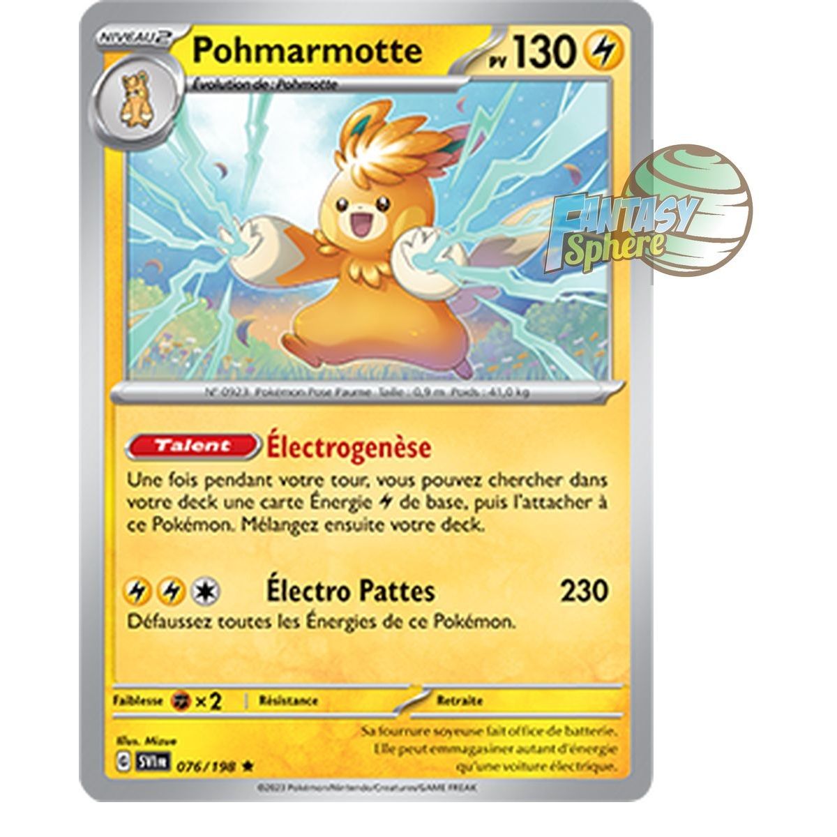 Pohmarmotte - Holo Rare 76/198 - Scarlet and Violet