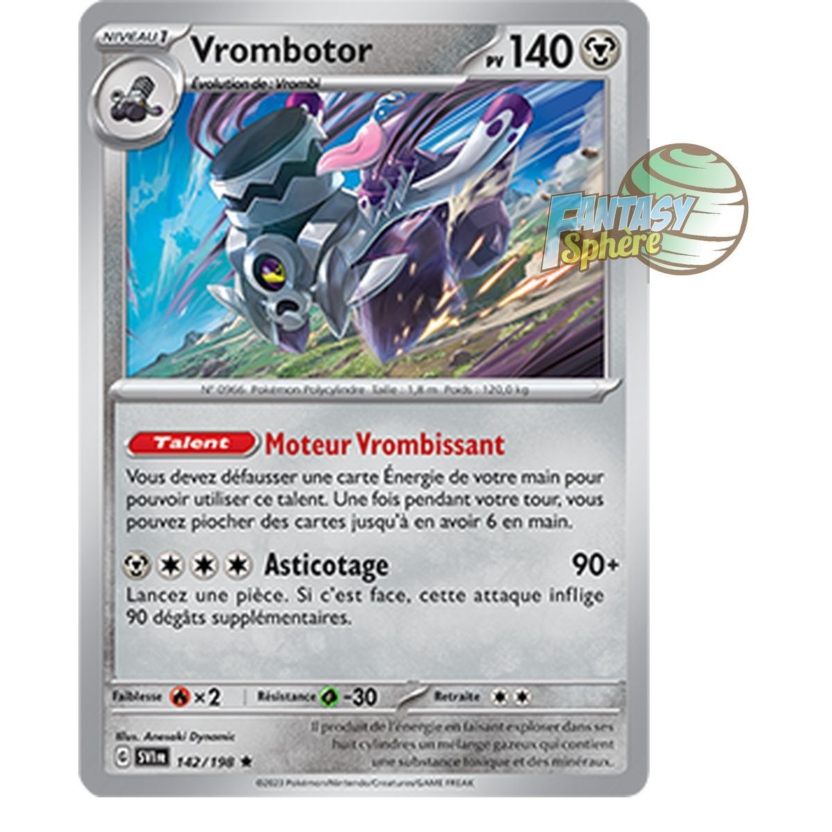 Vrombotor - Holo Rare 142/198 - Scarlet and Violet