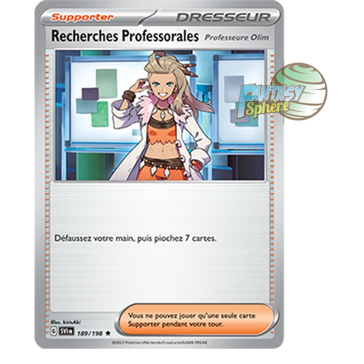Professorial Research (Professor Olim) - Holo Rare 189/198 - Scarlet and Violet