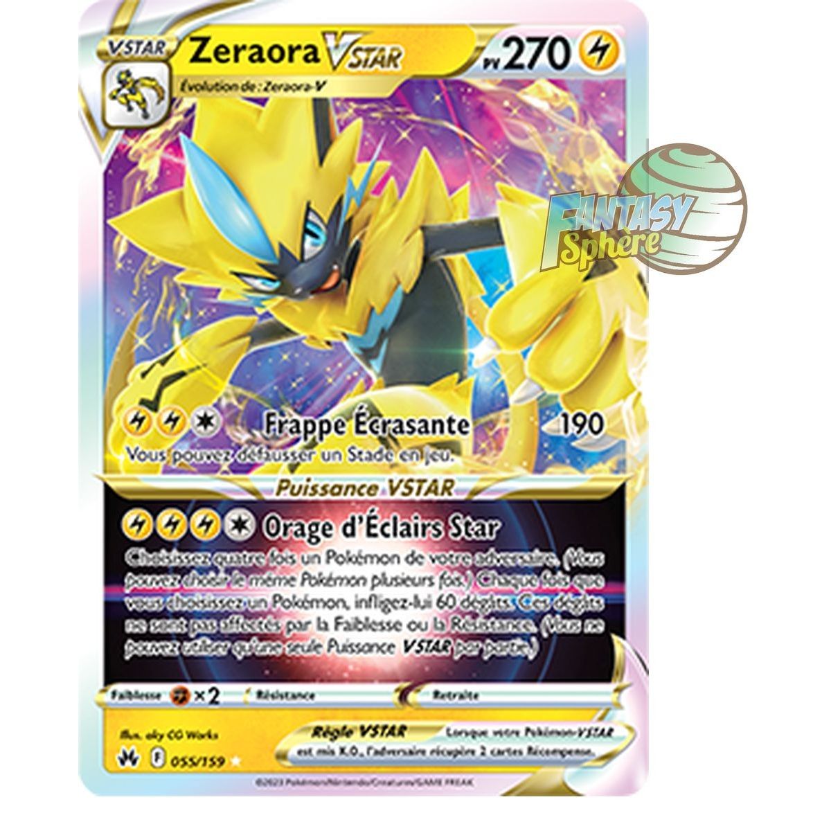 Item Zeraora VSTAR - Full Art Ultra Rare 55/159 - Sword and Shield 12.5 Zenith Supreme