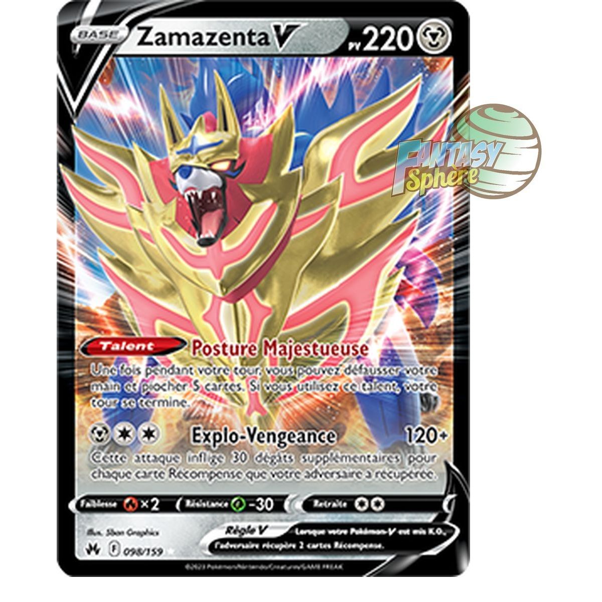 Zamazenta V - Ultra Rare 98/159 - Sword and Shield 12.5 Zenith Supreme