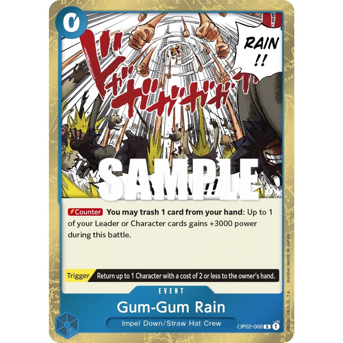 Item Gum-Gum Rain - R OP02-068 - OP02 Paramount War