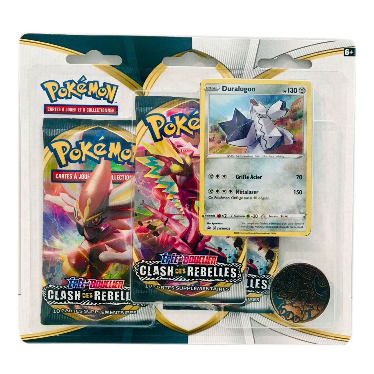 Pokémon - Tri-Pack - Rebel Clash [EB02] - Duralugon / Rayquaza - FR