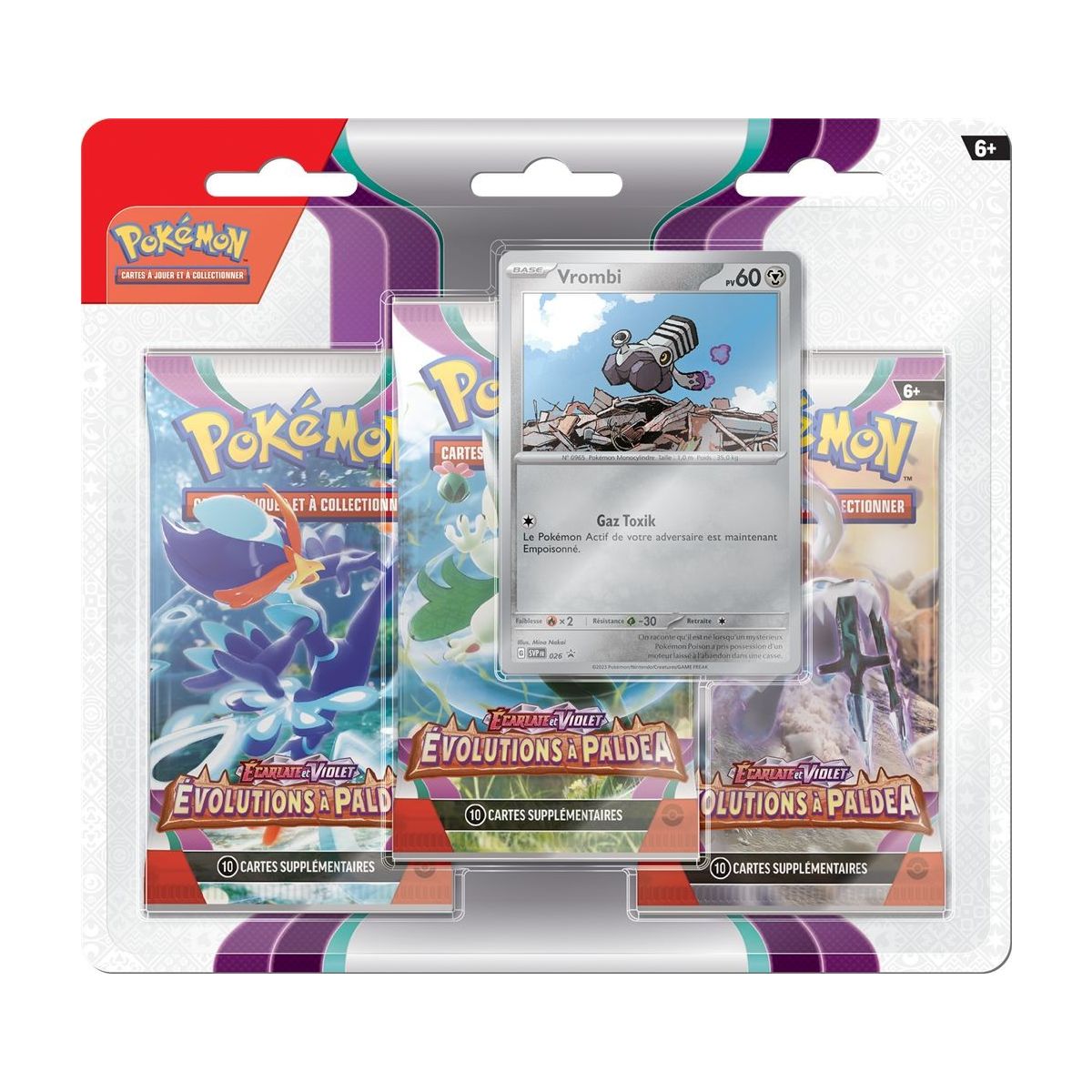 Item Pokémon - Tri-Pack - Scarlet and Violet - Evolutions in Paldea - [SV02 - EV02] - Forgerette / Vrombi FR