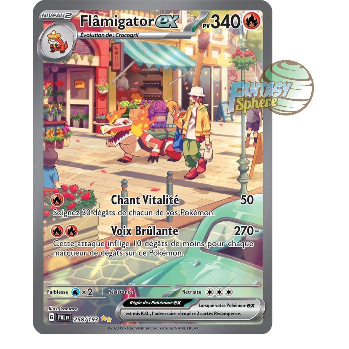 Flâmigator EX - Special Illustration Rare 258/193 - Scarlet and Violet Evolution in Paldea