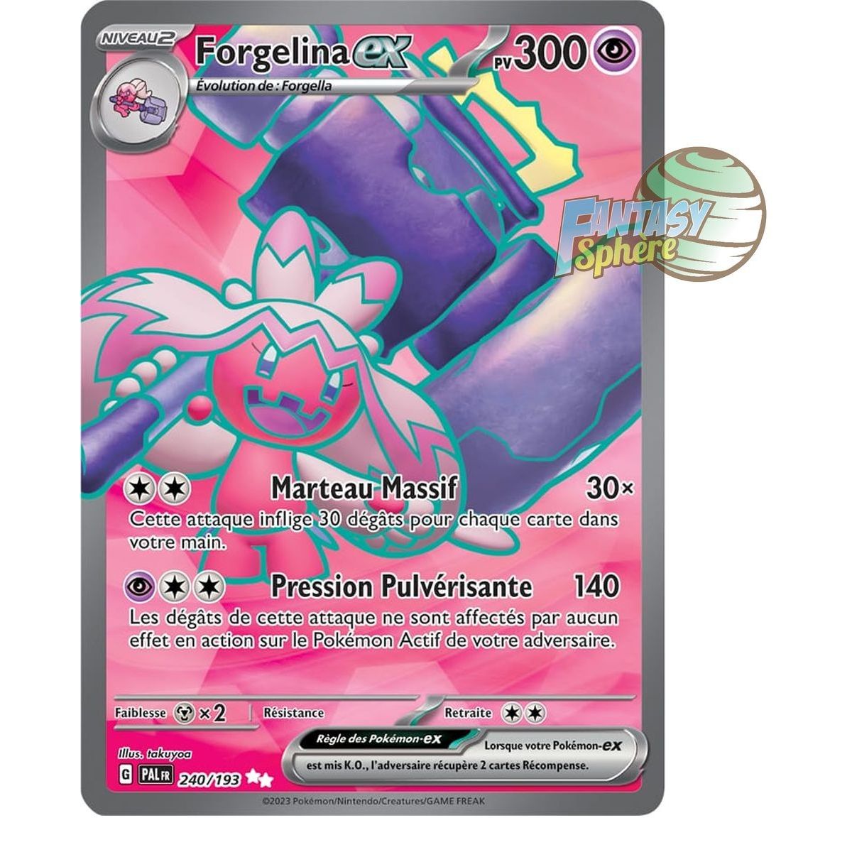 Forgelina EX - Ultra Rare 240/193 - Scarlet and Violet Evolution in Paldea