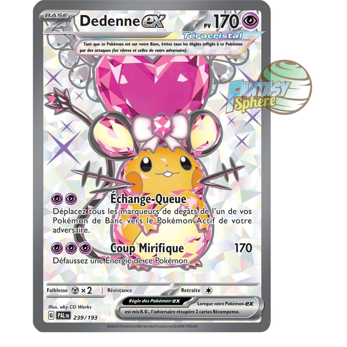 Item Dedenne EX - Ultra Rare 239/193 - Scarlet and Violet Evolution in Paldea