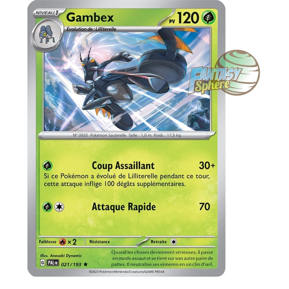 Gambex - Holo Rare 21/193 - Scarlet and Violet Evolution in Paldea