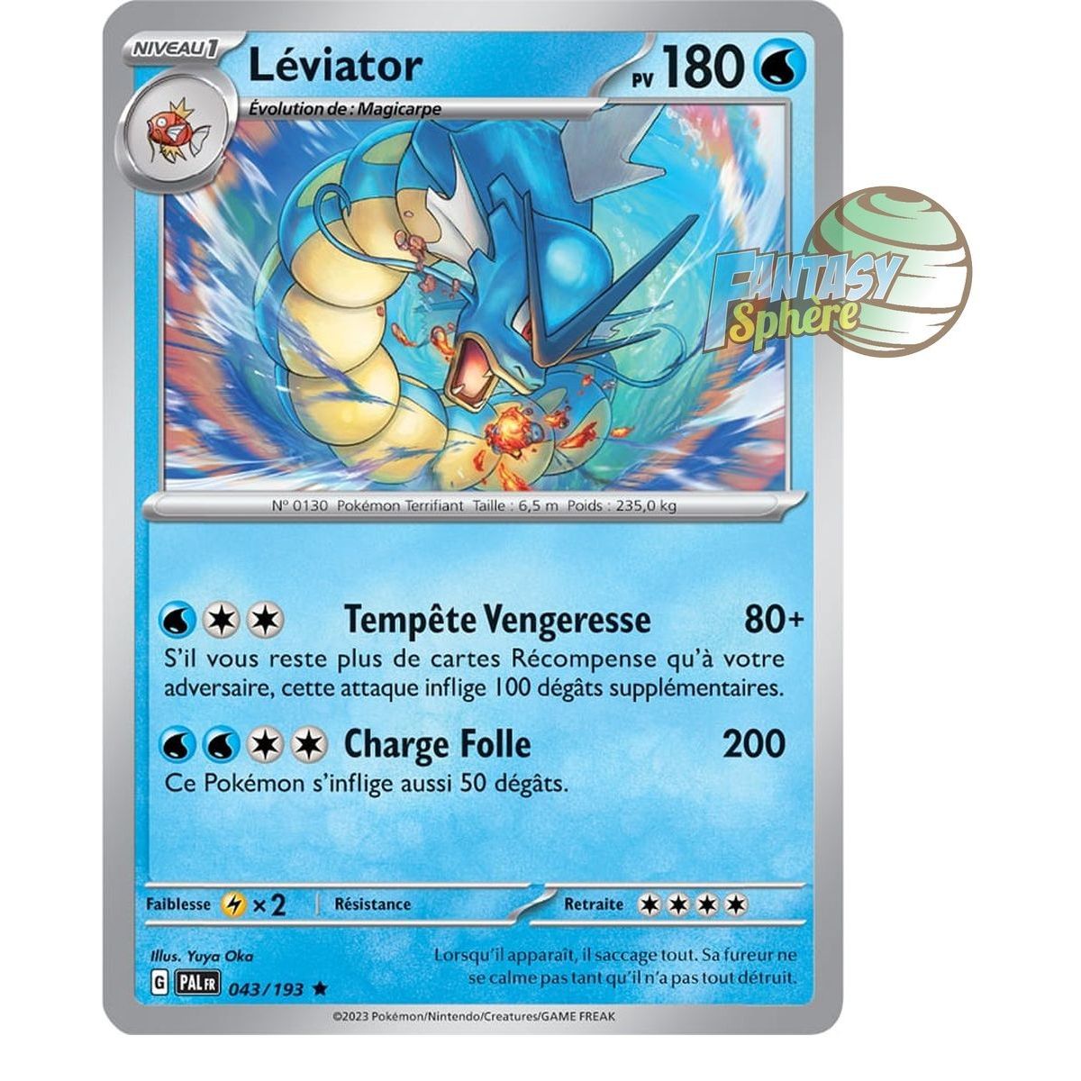 Gyarados - Holo Rare 43/193 - Scarlet and Violet Evolution in Paldea