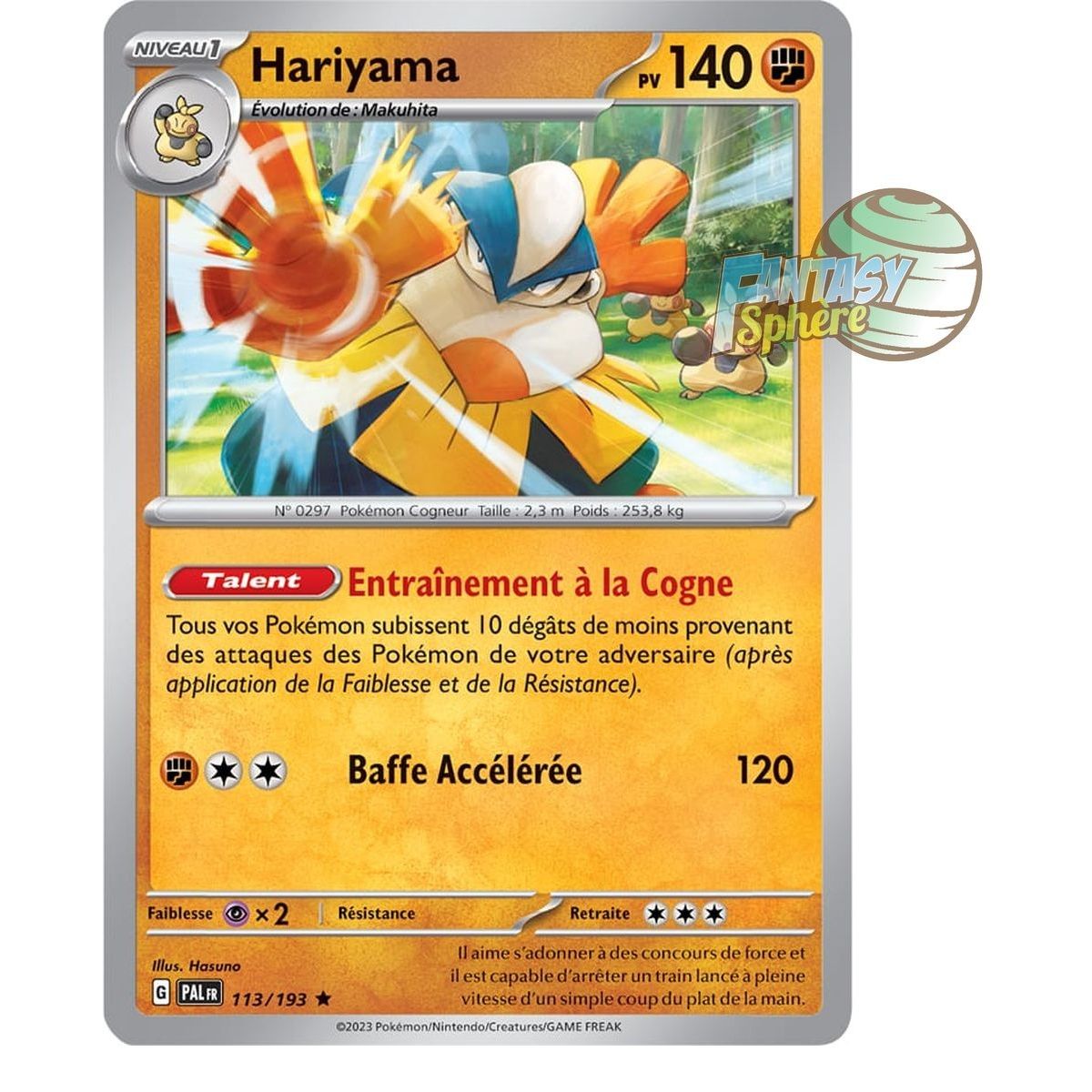 Hariyama - Holo Rare 113/193 - Scarlet and Violet Evolution in Paldea