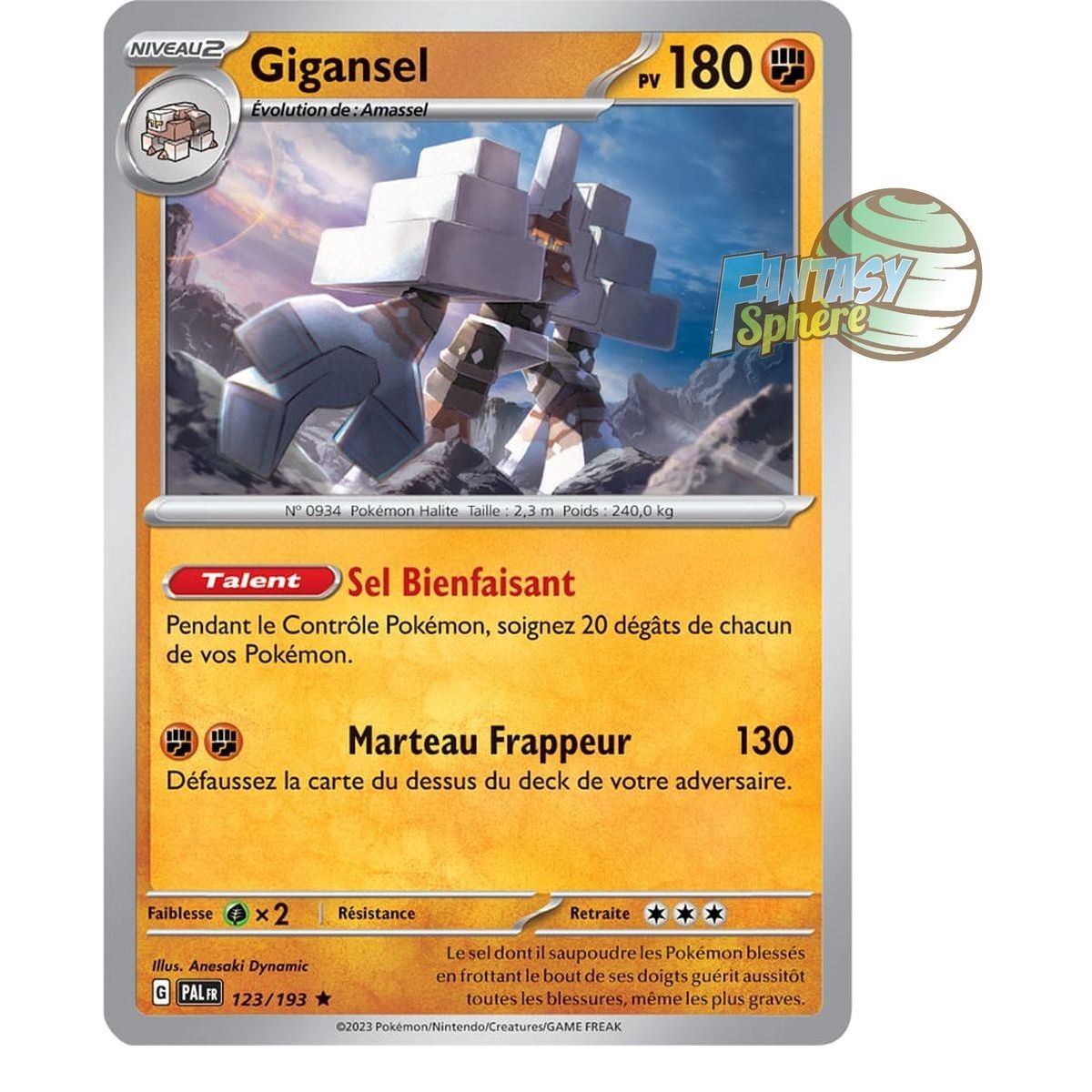 Gigansel - Holo Rare 123/193 - Scarlet and Violet Evolution in Paldea