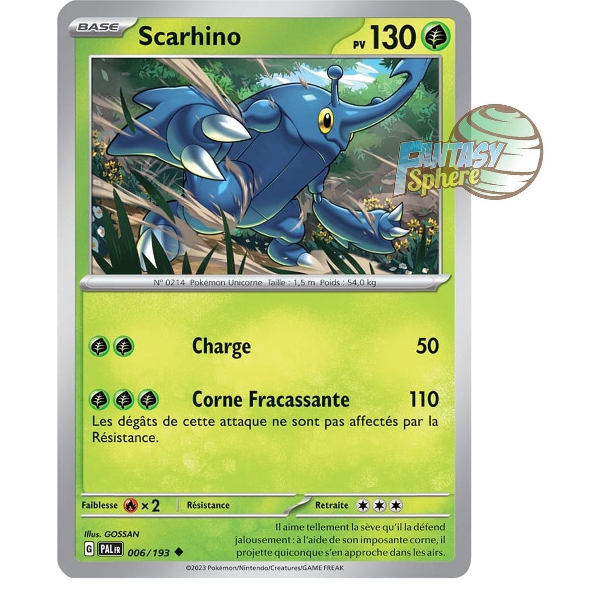 Scarhino - Reverse 6/193 - Scarlet and Violet Evolution in Paldea