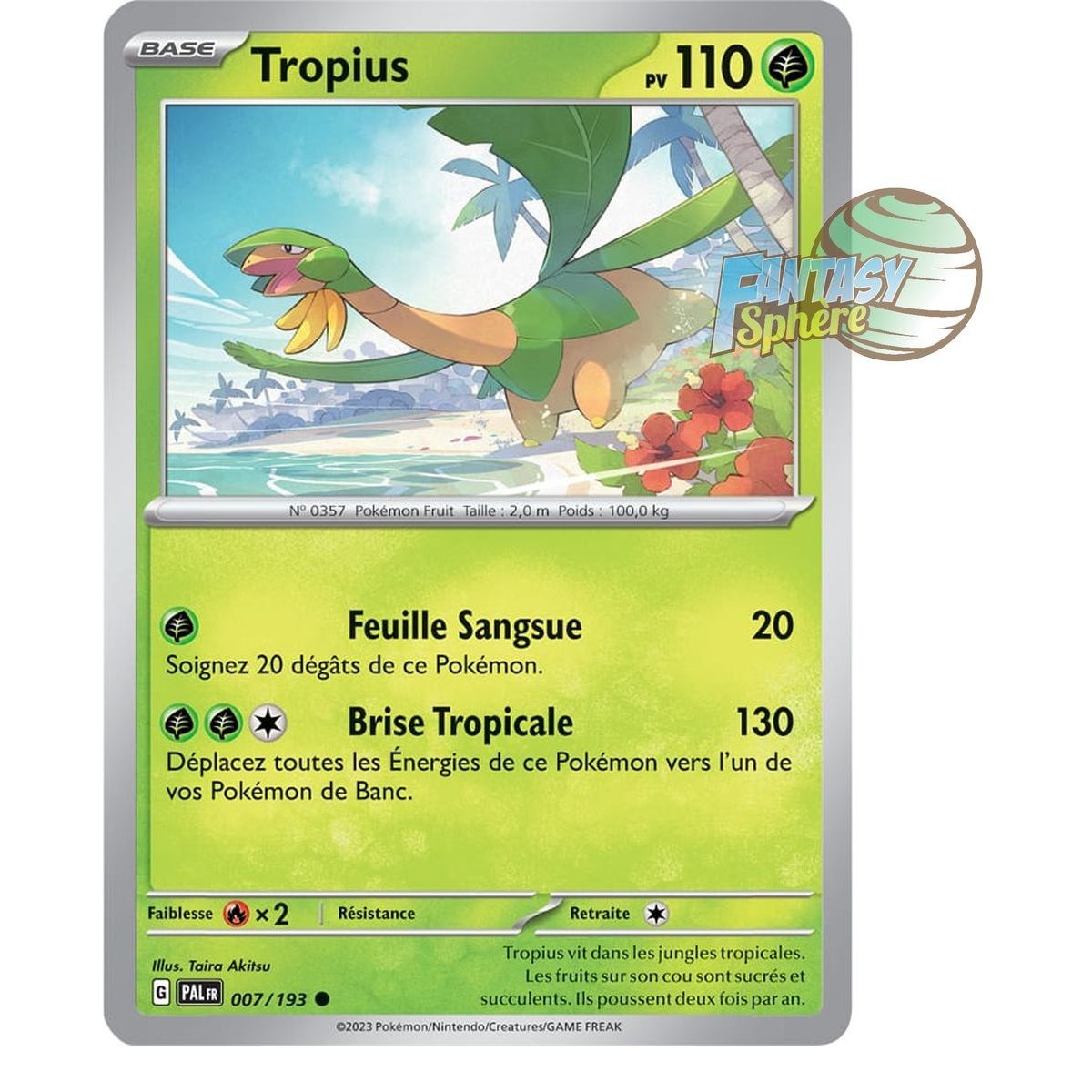 Tropius - Reverse 7/193 - Scarlet and Violet Evolution in Paldea