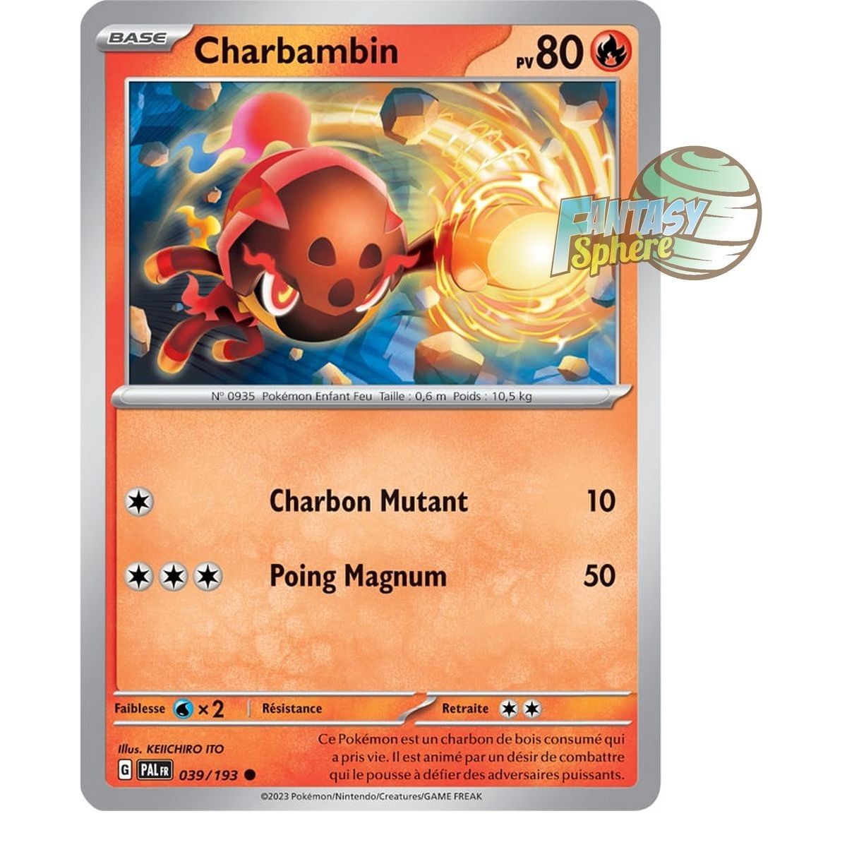 Charbambin - Reverse 39/193 - Scarlet and Violet Evolution in Paldea