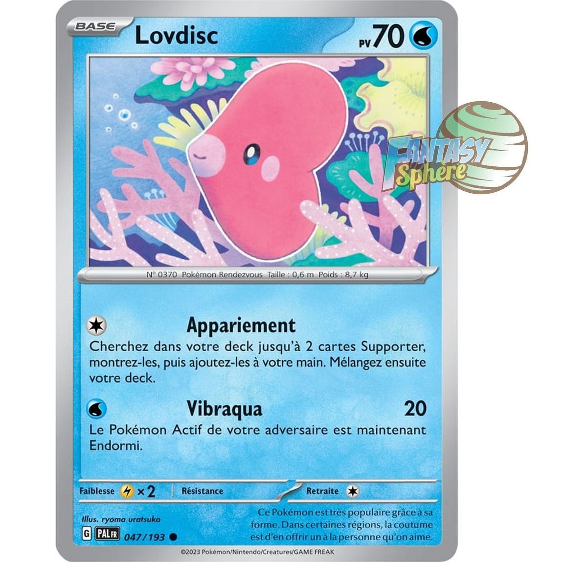 Lovdisc - Reverse 47/193 - Scarlet and Violet Evolution in Paldea