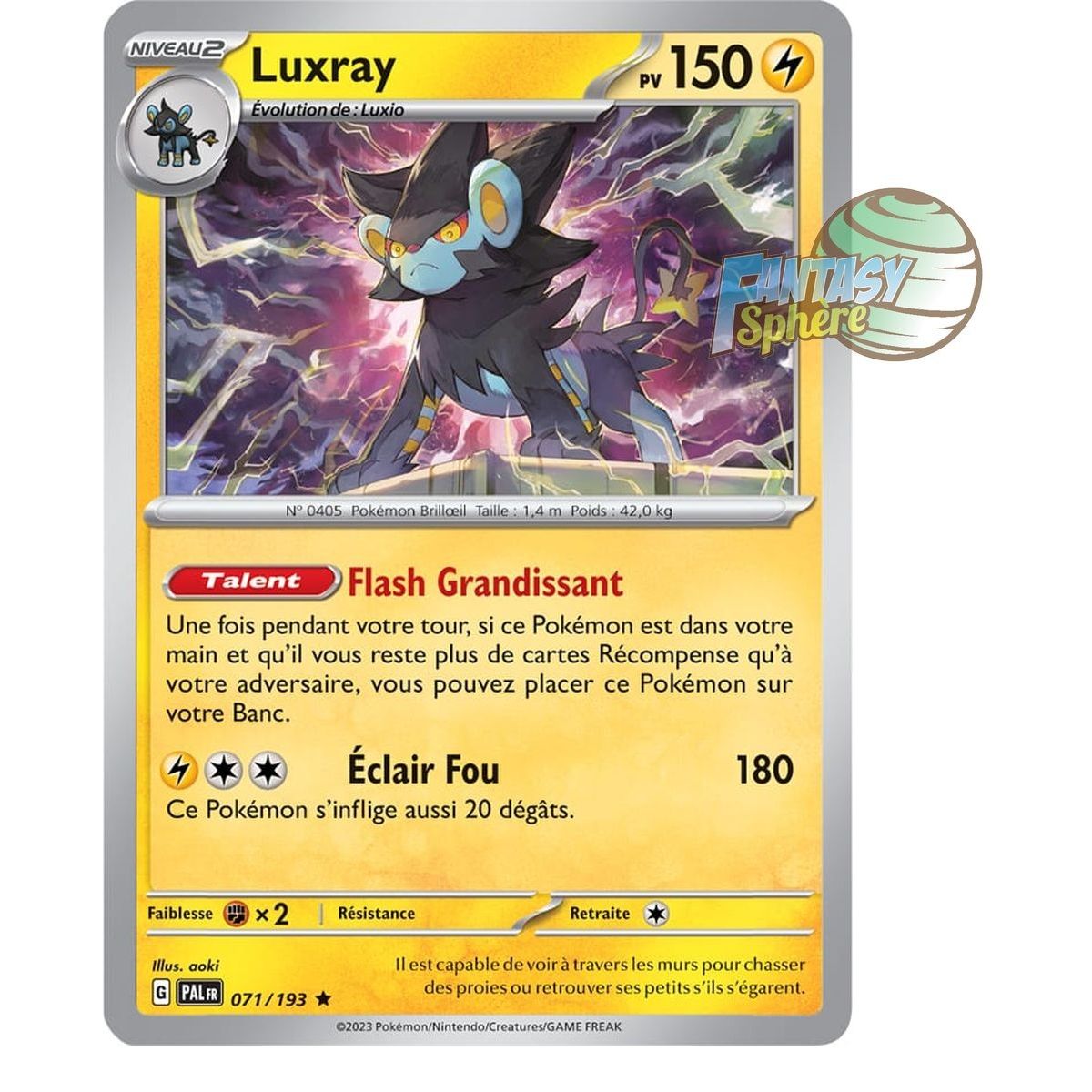 Luxray - Reverse 71/193 - Scarlet and Violet Evolution in Paldea