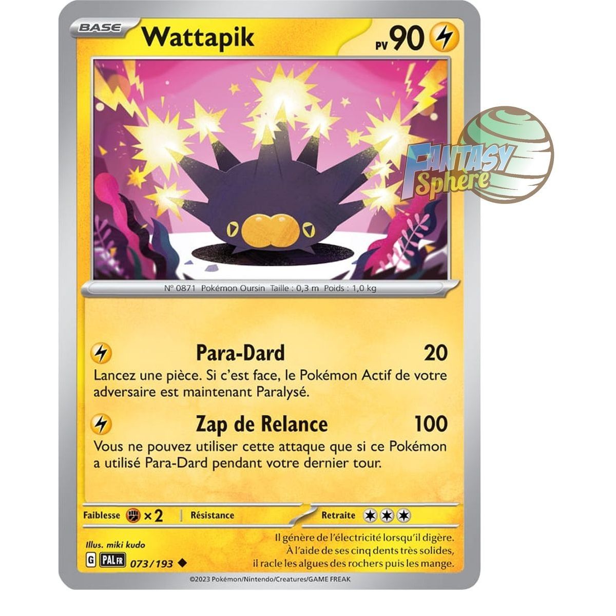 Wattapik - Reverse 73/193 - Scarlet and Violet Evolution in Paldea